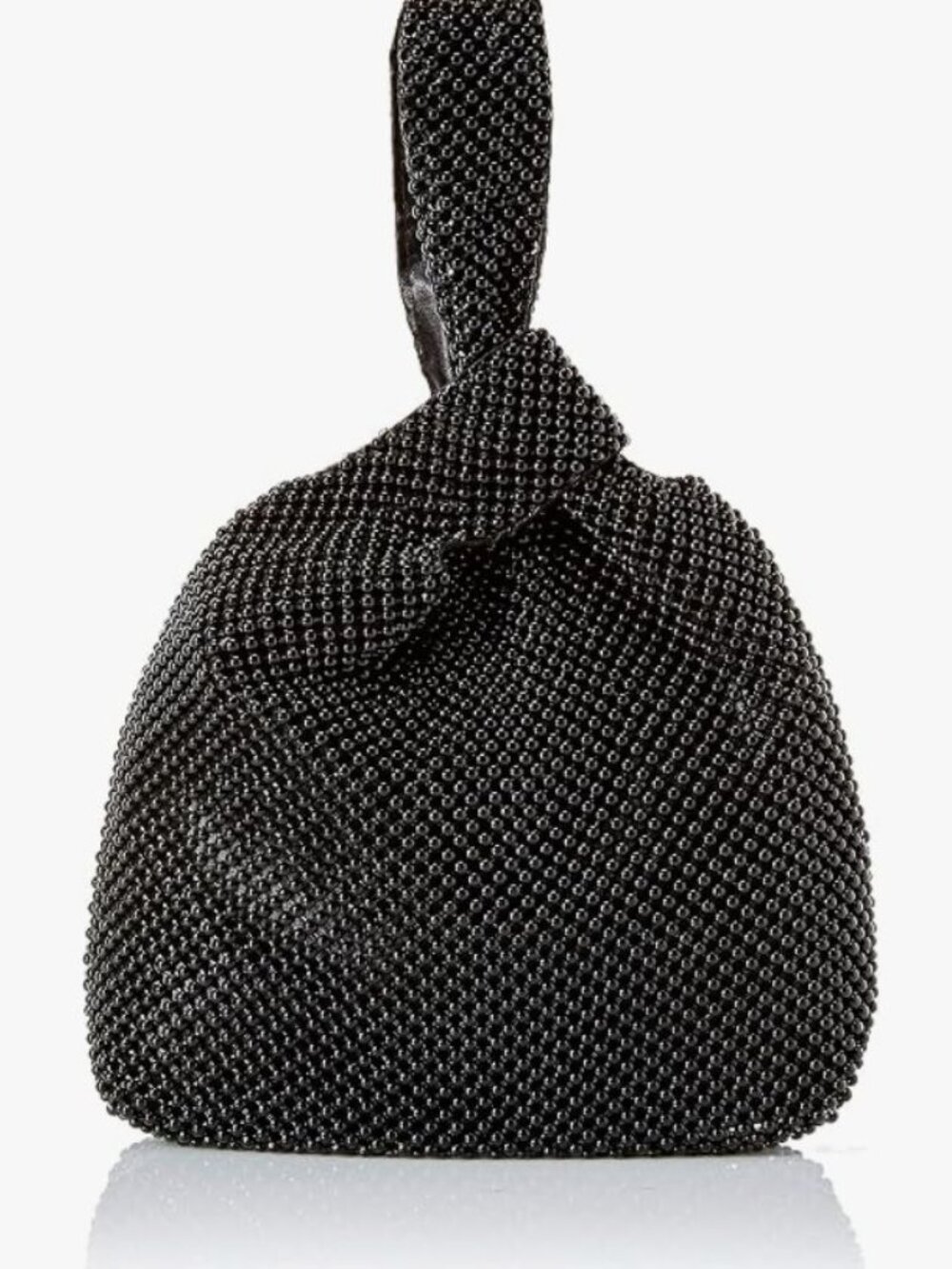 New Jessica McClintock Womens Logan Mesh Pouch Evening Bag Clutch looped wrist